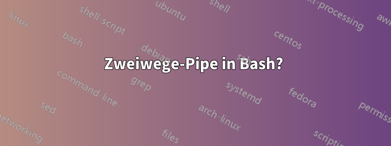 Zweiwege-Pipe in Bash?