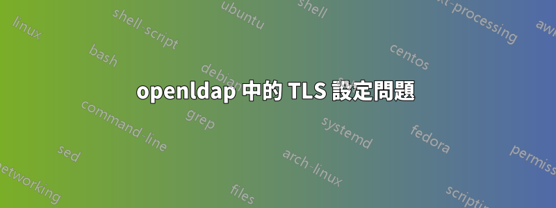 openldap 中的 TLS 設定問題