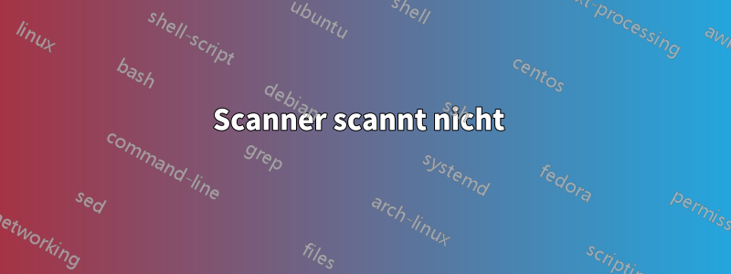 Scanner scannt nicht