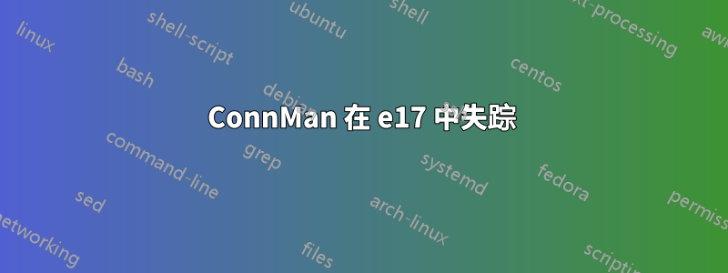 ConnMan 在 e17 中失踪
