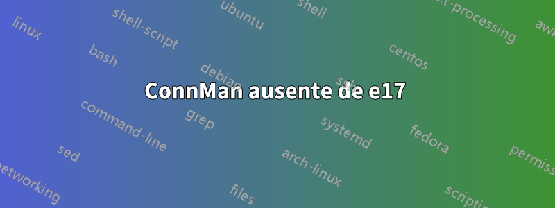 ConnMan ausente de e17