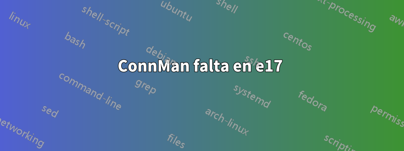 ConnMan falta en e17