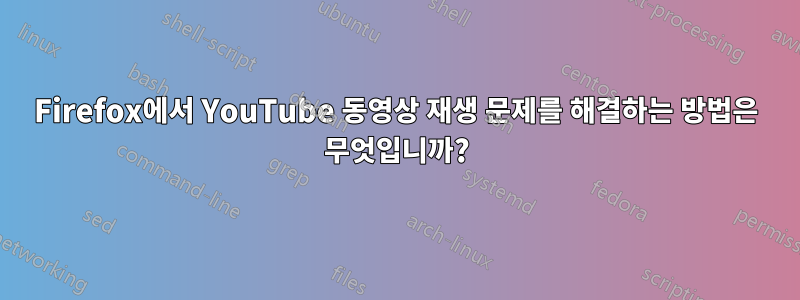 Firefox에서 YouTube 동영상 재생 문제를 해결하는 방법은 무엇입니까?