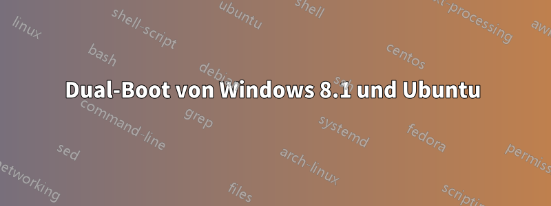 Dual-Boot von Windows 8.1 und Ubuntu