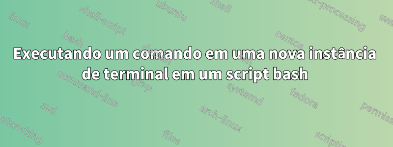 Executando um comando em uma nova instância de terminal em um script bash