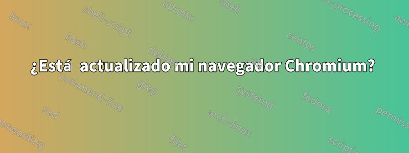 ¿Está actualizado mi navegador Chromium?