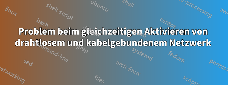 Problem beim gleichzeitigen Aktivieren von drahtlosem und kabelgebundenem Netzwerk