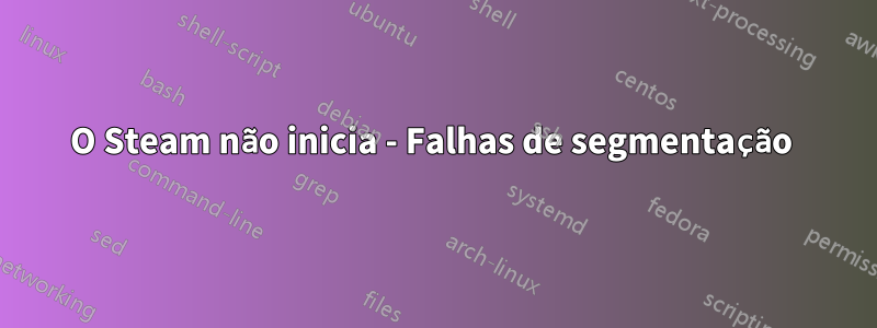 O Steam não inicia - Falhas de segmentação 