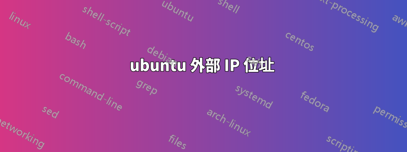 ubuntu 外部 IP 位址