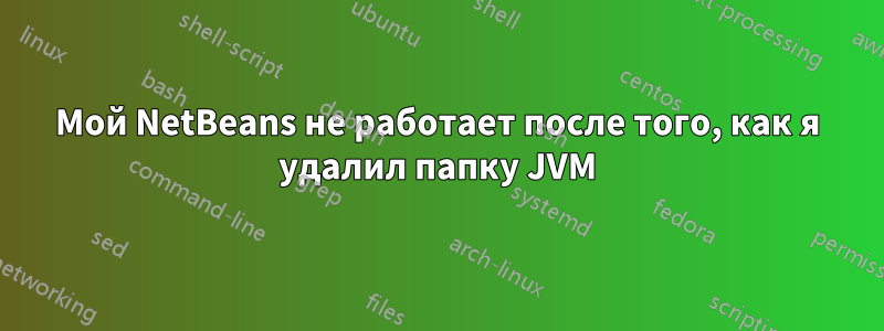 Мой NetBeans не работает после того, как я удалил папку JVM