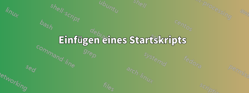 Einfügen eines Startskripts 