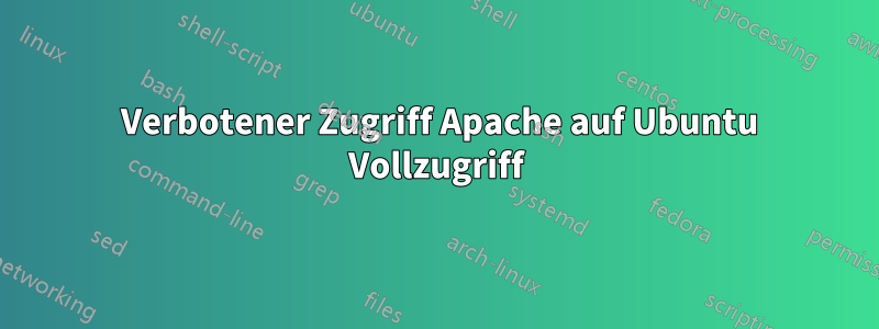 403 Verbotener Zugriff Apache auf Ubuntu Vollzugriff