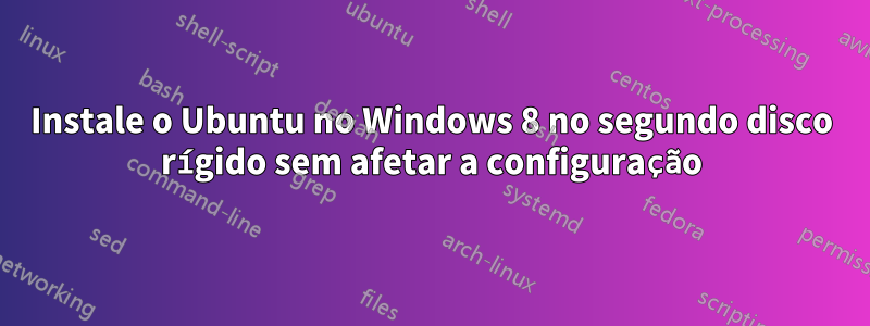 Instale o Ubuntu no Windows 8 no segundo disco rígido sem afetar a configuração