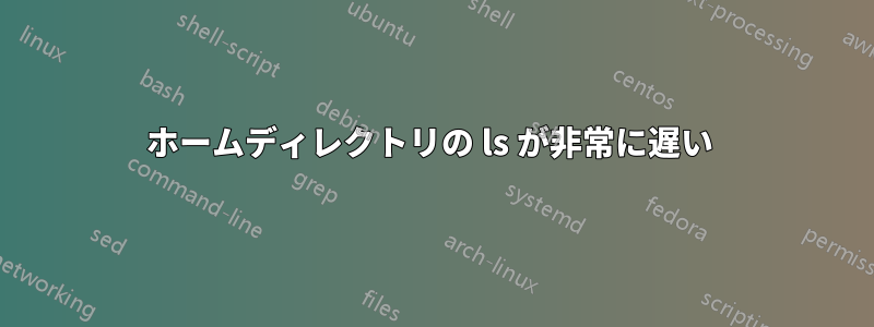 ホームディレクトリの ls が非常に遅い 