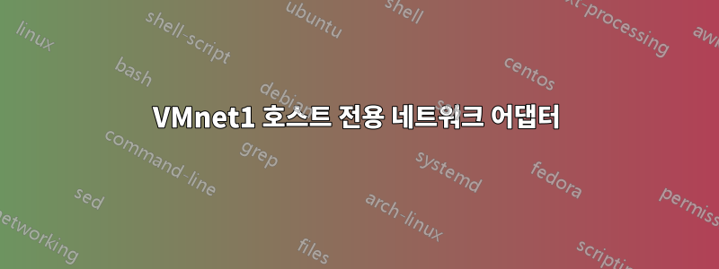 VMnet1 호스트 전용 네트워크 어댑터