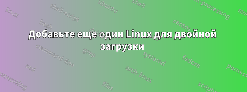 Добавьте еще один Linux для двойной загрузки