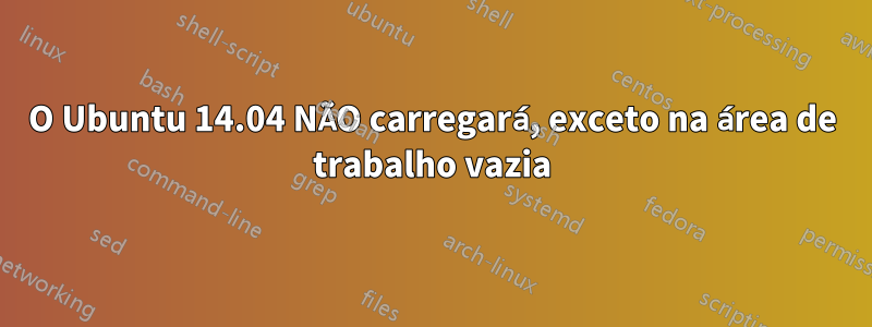 O Ubuntu 14.04 NÃO carregará, exceto na área de trabalho vazia