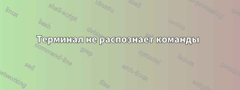 Терминал не распознает команды
