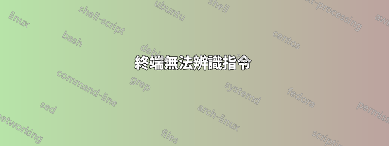 終端無法辨識指令