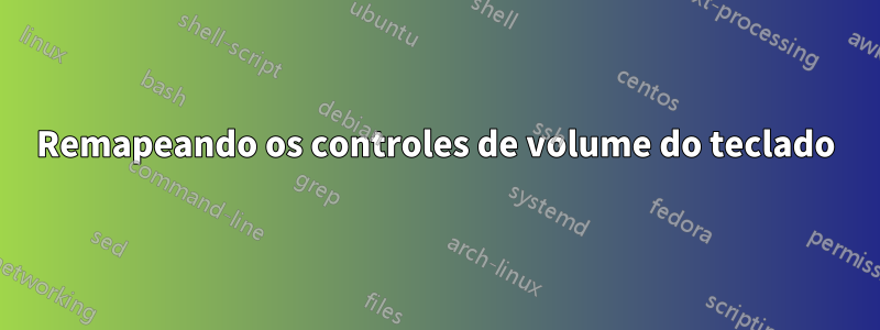 Remapeando os controles de volume do teclado