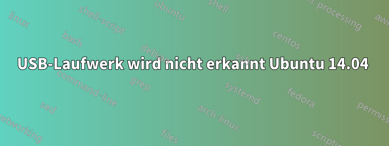 USB-Laufwerk wird nicht erkannt Ubuntu 14.04