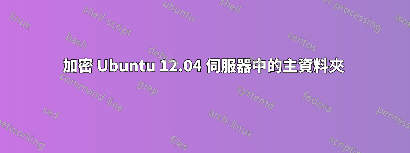 加密 Ubuntu 12.04 伺服器中的主資料夾