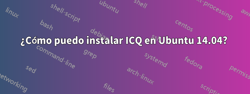 ¿Cómo puedo instalar ICQ en Ubuntu 14.04?