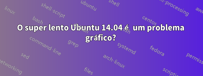 O super lento Ubuntu 14.04 é um problema gráfico?