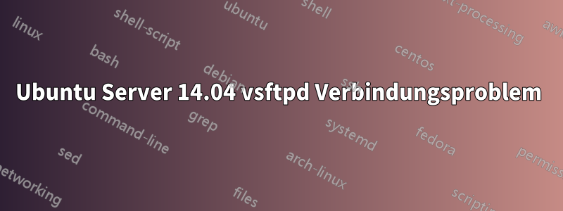 Ubuntu Server 14.04 vsftpd Verbindungsproblem