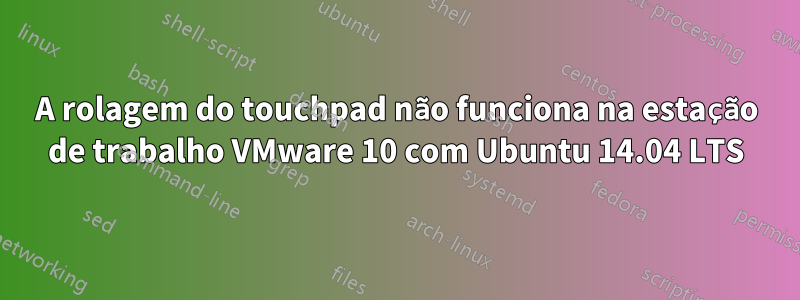 A rolagem do touchpad não funciona na estação de trabalho VMware 10 com Ubuntu 14.04 LTS