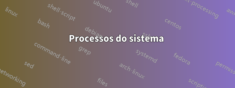 Processos do sistema