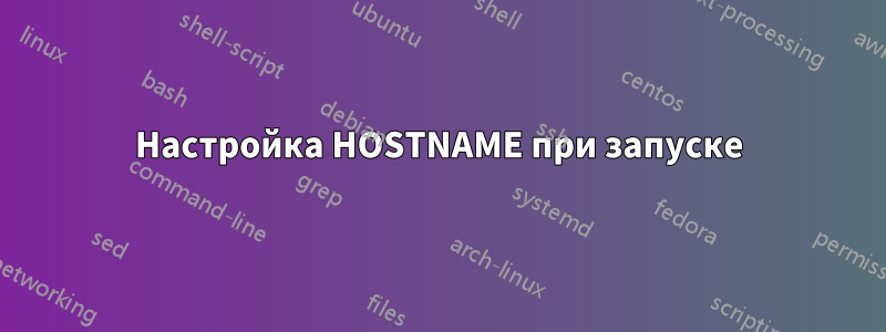 Настройка HOSTNAME при запуске