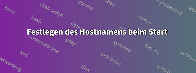 Festlegen des Hostnamens beim Start