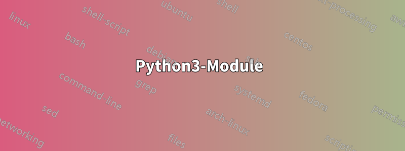 Python3-Module 