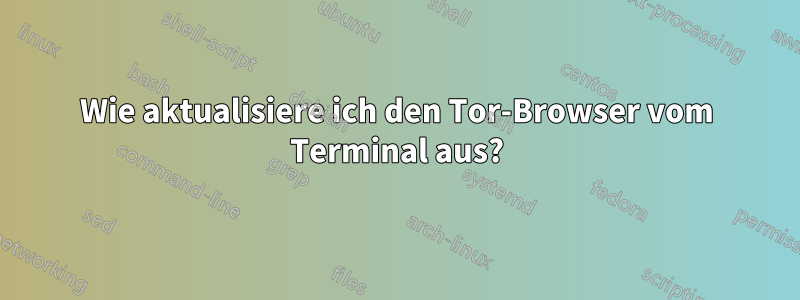 Wie aktualisiere ich den Tor-Browser vom Terminal aus?