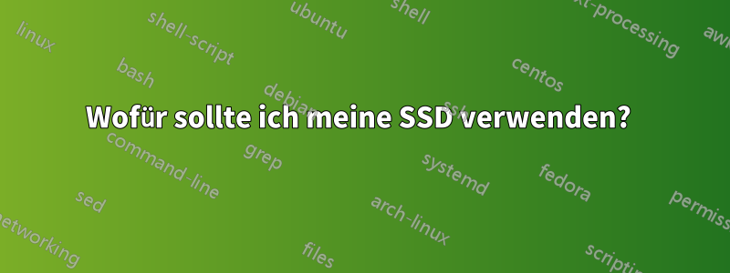 Wofür sollte ich meine SSD verwenden? 