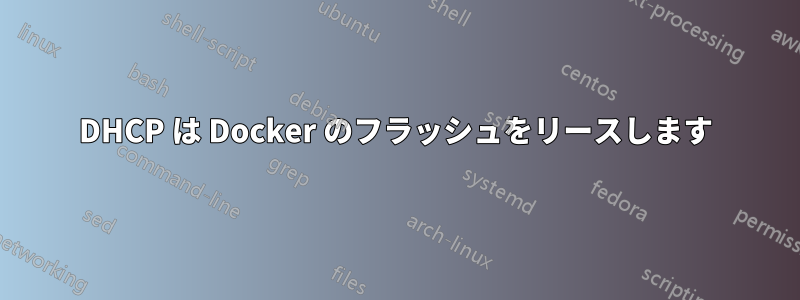 DHCP は Docker のフラッシュをリースします