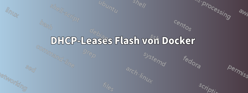 DHCP-Leases Flash von Docker