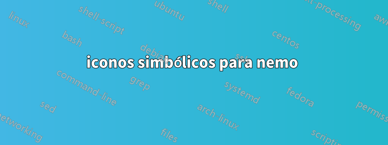 iconos simbólicos para nemo