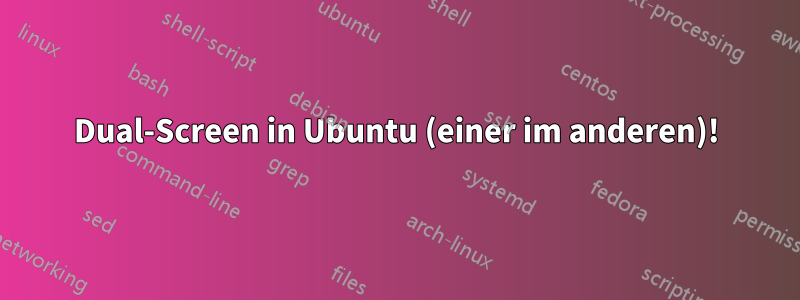 Dual-Screen in Ubuntu (einer im anderen)!