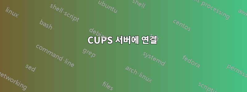 CUPS 서버에 연결