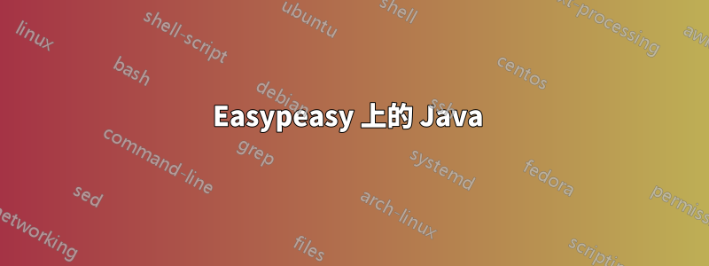 Easypeasy 上的 Java 