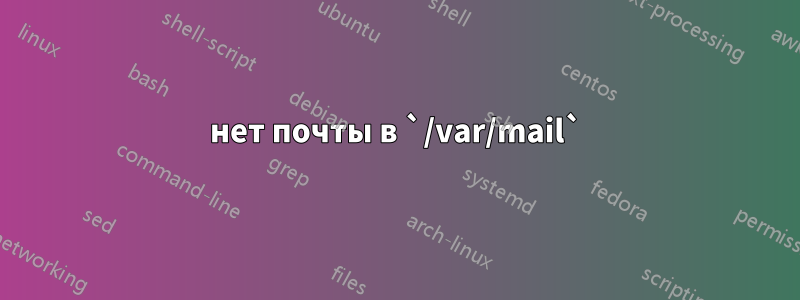 нет почты в `/var/mail`