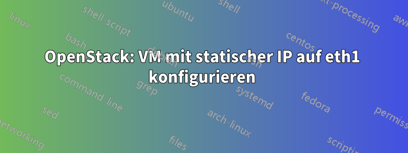 OpenStack: VM mit statischer IP auf eth1 konfigurieren