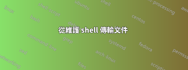 從維護 shell 傳輸文件