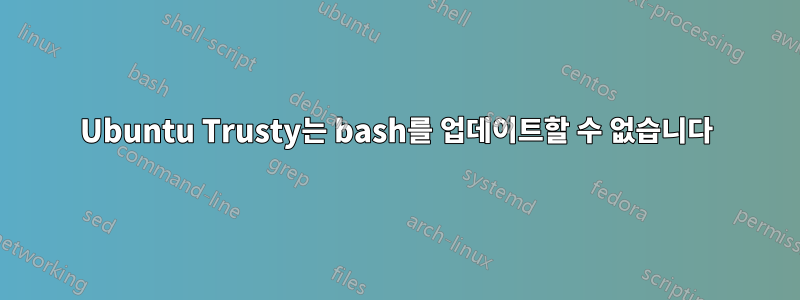 Ubuntu Trusty는 bash를 업데이트할 수 없습니다