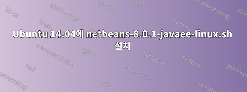 Ubuntu 14.04에 netbeans-8.0.1-javaee-linux.sh 설치