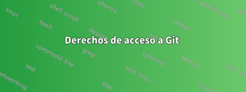 Derechos de acceso a Git