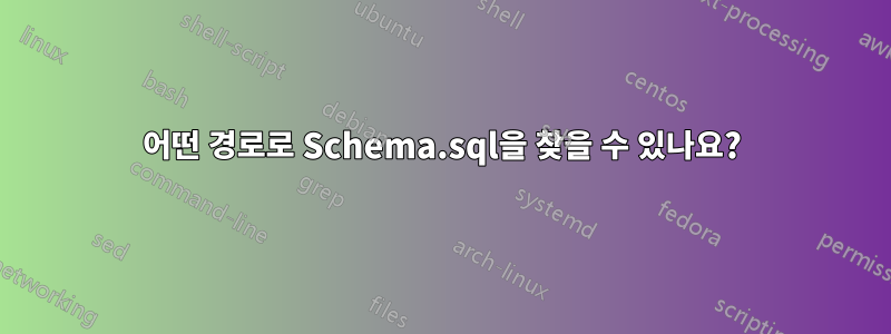 어떤 경로로 Schema.sql을 찾을 수 있나요?