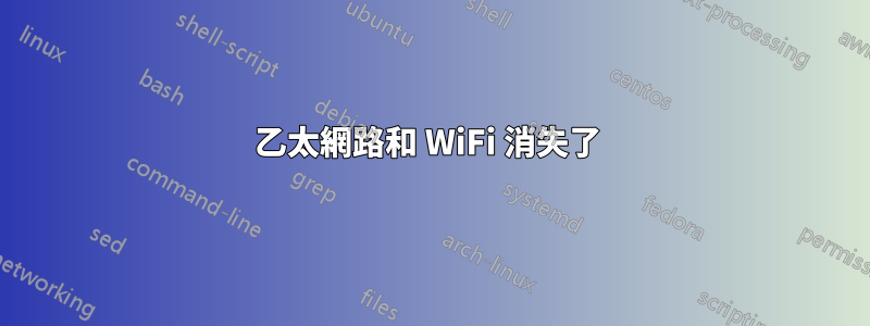 乙太網路和 WiFi 消失了